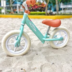 Bicicleta de Balance Equilibrio Joystar Verde Agua Aro 12 Modelo Vintage
