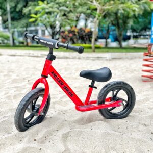 Bicicleta de Balance Equilibrio Miller Bikes Roja Aro 12 Modelo 030