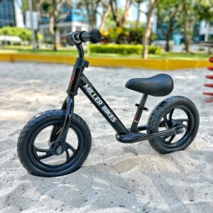 Bicicleta de Balance Equilibrio Miller Bikes Negra Aro 12 Modelo 030