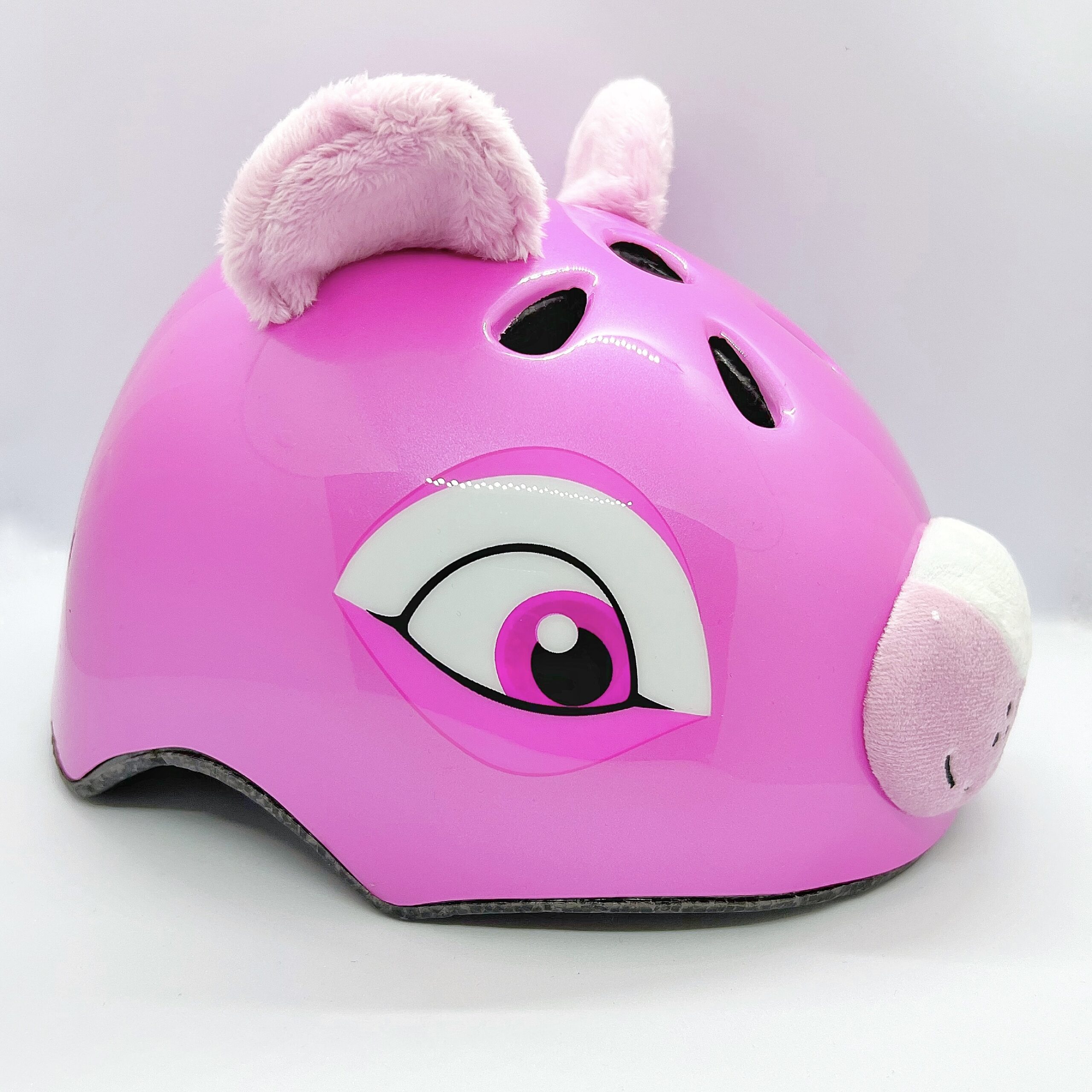 Casco de Osita Rosada para Niños